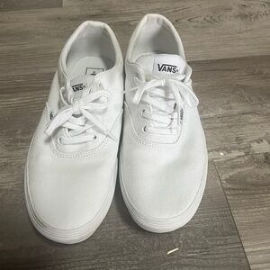 Like new white platform vans